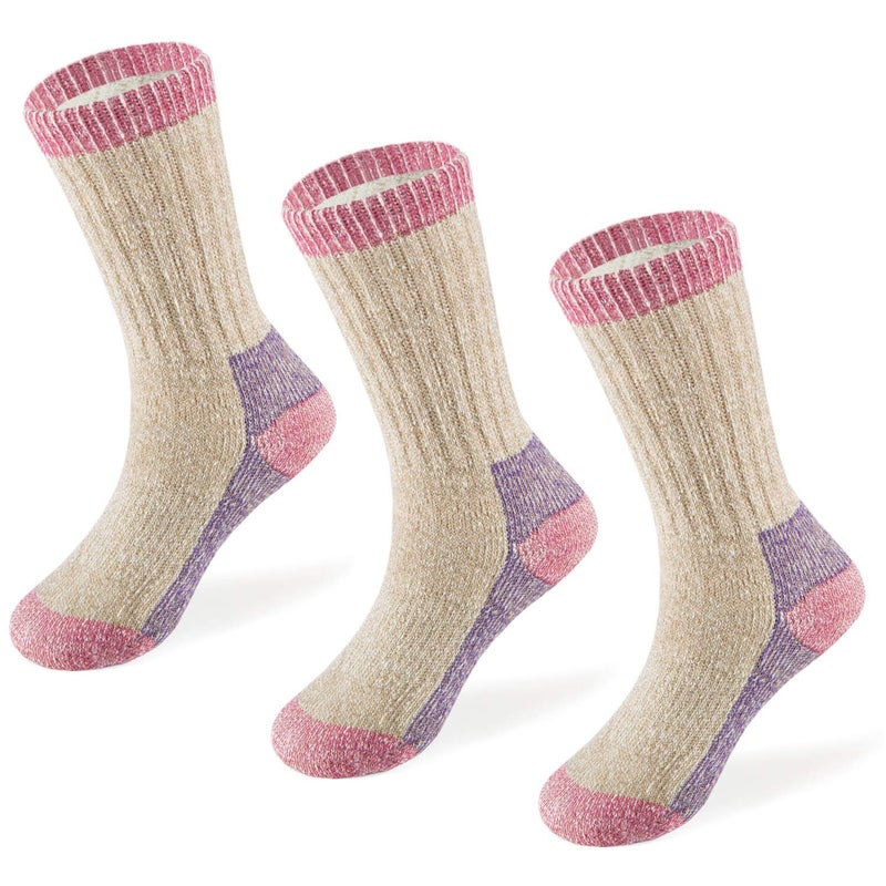 MERIWOOL Merino Wool Kids Hiking Socks for Children 3 Pairs - Image 1